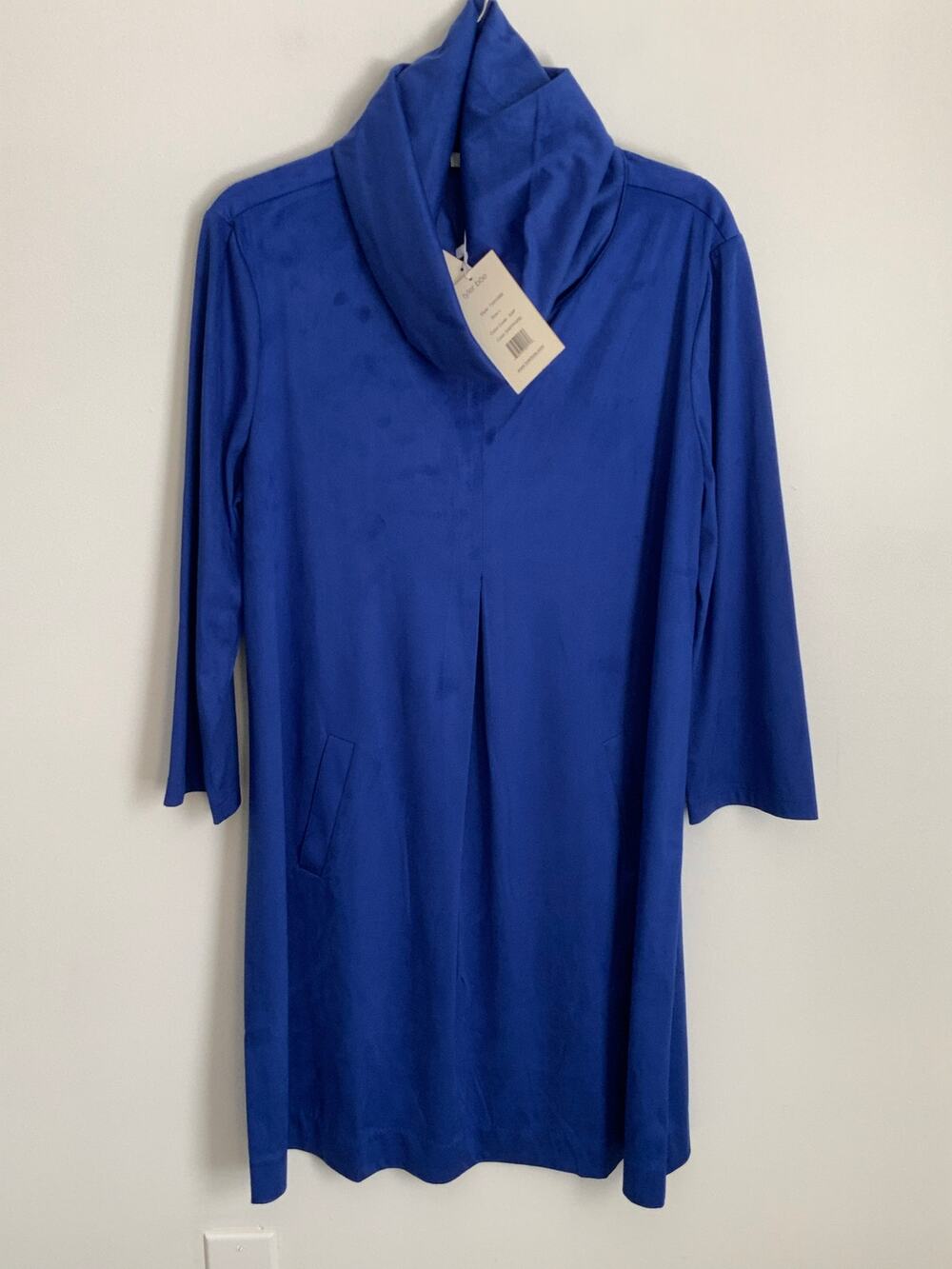 Tyler Boe Faux Suede Dress NWT Premium Knit Shift Size‎ large $205